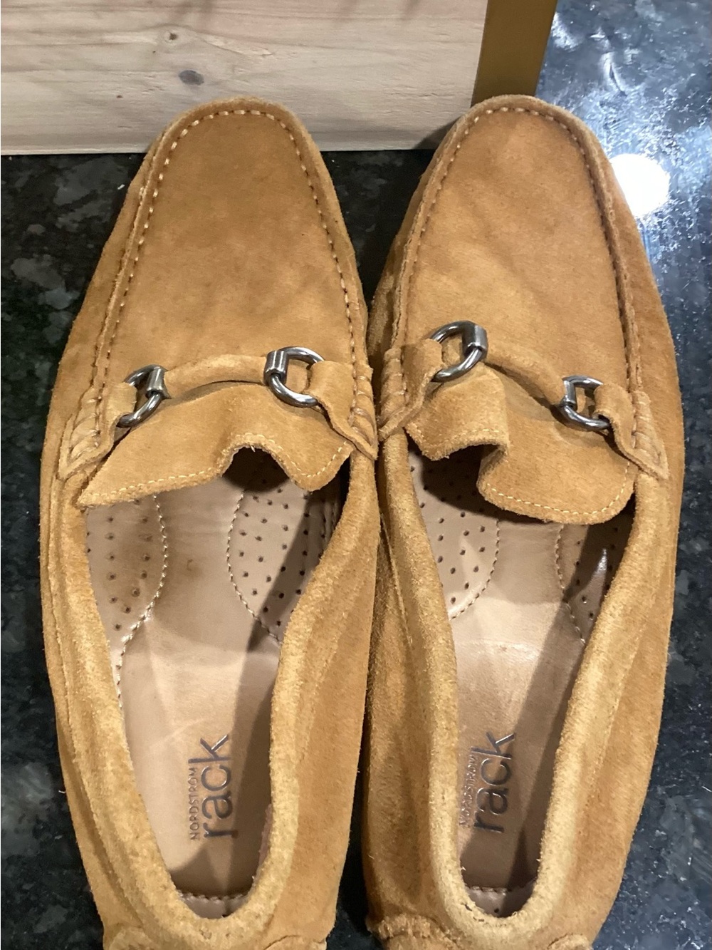 Men's Suede Bit Loafers in Tan by Tack - Picture 3 of 5